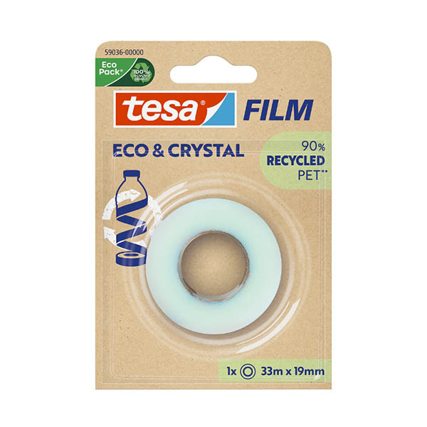 Tesa Eco & Crystal ruban adhésif 19 mm x 33 m 202427 - 1