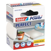 Tesa Extra Power Perfect ruban adhésif textile 19 mm x 2,75 m - blanc 202273