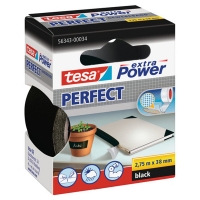 Tesa Extra Power Perfect ruban adhésif textile 38 mm x 2,75 m - noir 56343-00034-03 202279