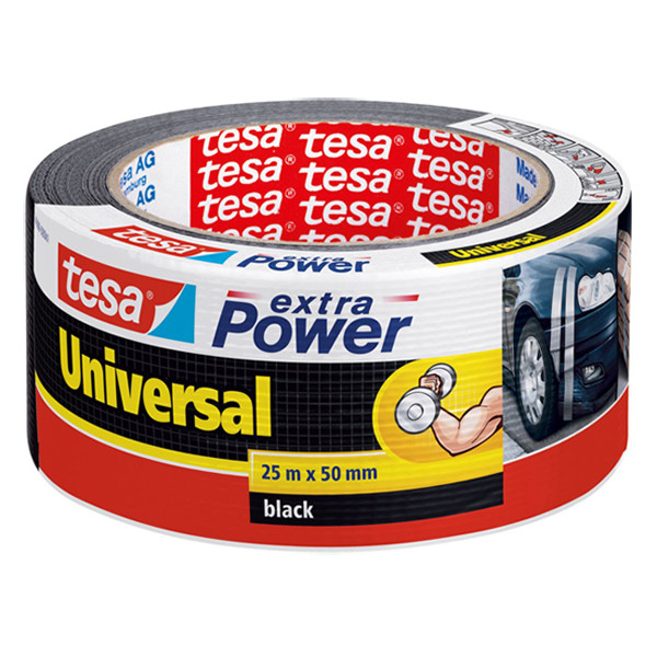 Tesa Extra Power Universal ruban adhésif 50 mm x 25 m (1 rouleau) - noir 202381 - 1