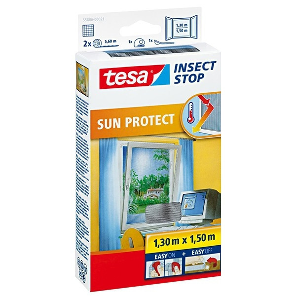 Tesa Insect Stop Sun Protect fenêtre (130 x 150 cm) 55806-00021-00 STE00009 - 1