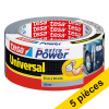Offre: 5x Tesa Extra Power Universal ruban adhésif 50 mm x 25 m (1 rouleau) - gris 202400 - 1