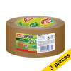 Offre : 3x Tesa Eco ruban d'emballage papier 50 mm x 50 m (1 rouleau) - marron
