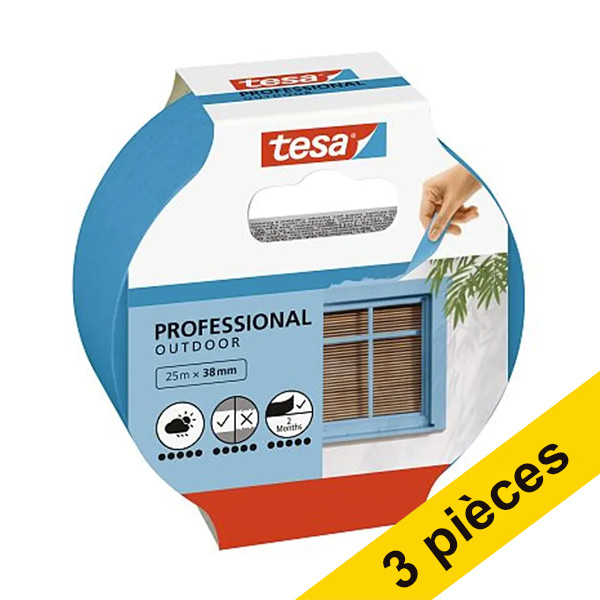 Tesa Offre : 3x Tesa Professional Outdoor ruban de masquage 38 mm x 25 m  202405 - 1