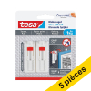 Offre : 5x Tesa clous adhésifs ajustables pour surfaces sensibles 1 kg (2 clous) 203343 - 1