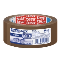 Tesa Pack Strong ruban adhésif d'emballage 38 mm x 66 m (1 rouleau) - marron 57166-00000-05 202329