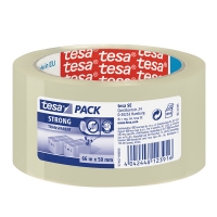 Tesa Pack Strong ruban d'emballage transparent et brun 50 mm x 66 m