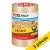 Tesa Pack ruban adhésif d'emballage transparent 50 mm x 66 m pack (3 rouleaux)