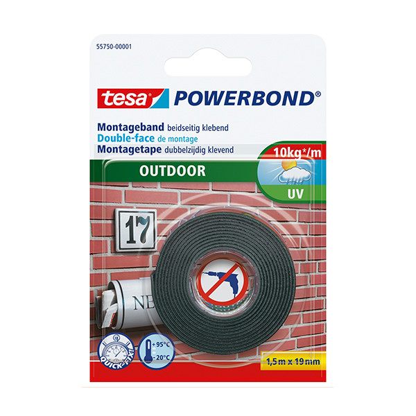 Tesa Powerbond Outdoor ruban adhésif double face 19 mm x 1,5 m 55750-00001-03 203365 - 1