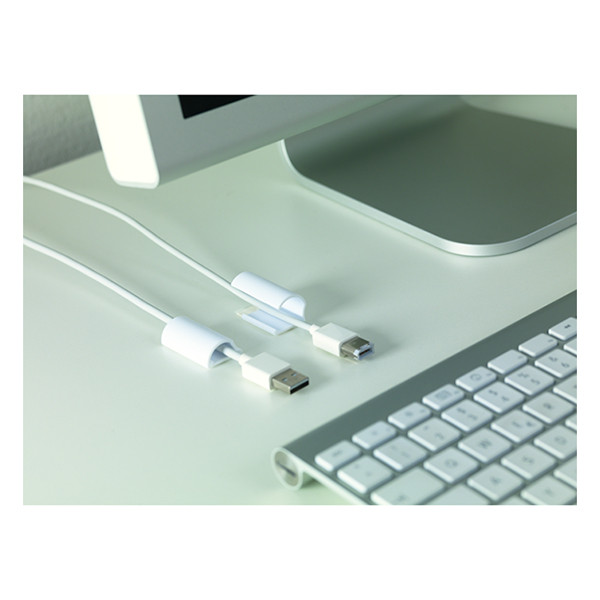 Tesa Powerstrips pour câbles (5 pièces) - blanc 202352 - 3