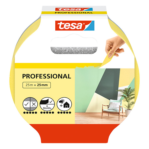 Tesa Professional ruban de masquage 25 mm x 25 m 56270-00000-02 203356 - 2