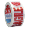 Tesa Signal Universal ruban d'avertissement 'Fragile' 50 mm x 66 m (1 rouleau) - blanc 202386 - 1