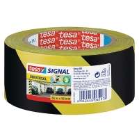 Tesa Signal Universal ruban de signalisation 50 mm x 66 m - jaune/noir 202256