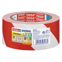 Tesa Signal Universal ruban de signalisation 50 mm x 66 m - rouge/blanc 202255