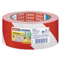 Tesa Signal Universal ruban de signalisation 50 mm x 66 m - rouge/blanc 58134 58134-00000-01 5813400 202255