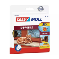 Tesa TesaMoll Classic D-profile joint d'isolation 9 mm x 6 m - marron 05393-00101-00 203317