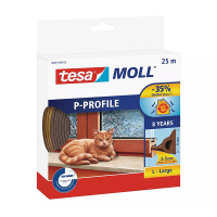 Tesa TesaMoll Classic P-profile joint d'isolation 9 mm x 25 m - marron 05391-00101-00 203313