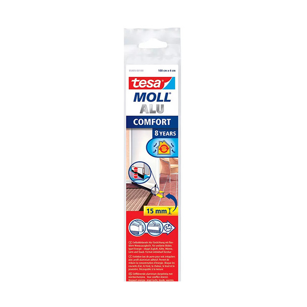 Tesa TesaMoll Comfort isolation bas de porte 40 mm x 1 m - blanc 203323 - 1