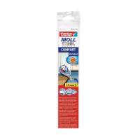 Tesa TesaMoll Comfort isolation bas de porte 40 mm x 1 m - inox 203325