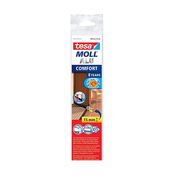 Tesa TesaMoll Comfort isolation bas de porte 40 mm x 1 m - marron 203324 - 1