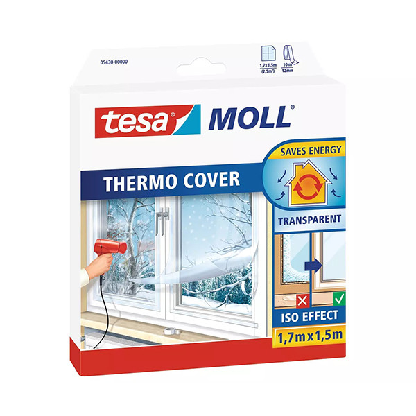 Tesa TesaMoll Thermo Cover film isolant transparent 1,7 m x 1,5 m (2,55 m²) 05430-00000-01 203329 - 1