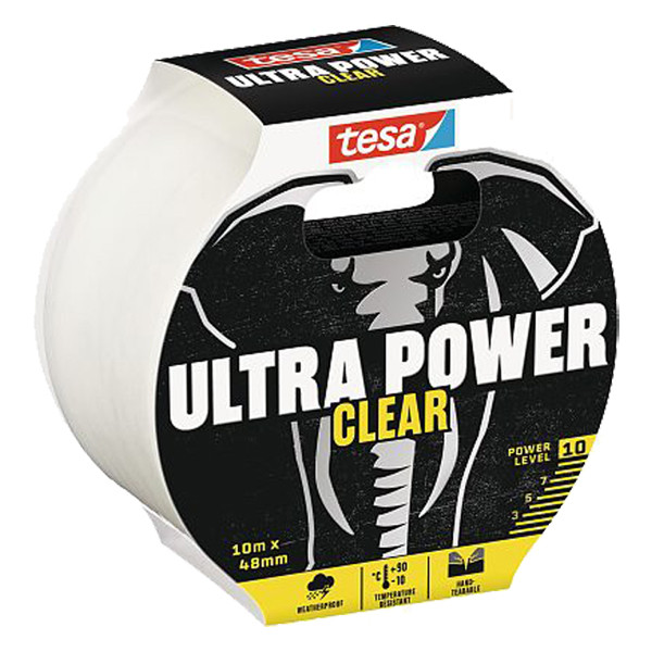 Tesa Ultra Power Clear ruban de réparation 48 mm x 10 m - transparent 56496-00000-00 203299 - 1