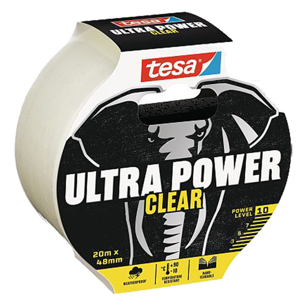 Tesa Ultra Power Clear ruban de réparation 48 mm x 20 m - transparent 56497-00000-00 203300 - 1