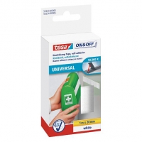 Tesa bande auto-agrippante 20 mm x 100 cm - blanc 202346