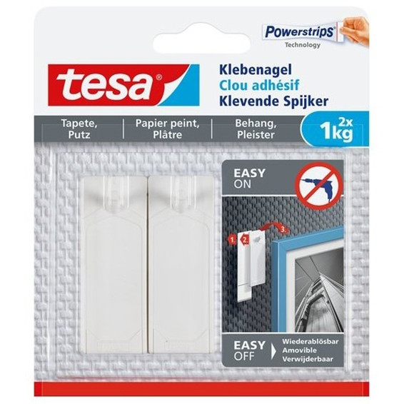 Tesa clou adhésif pour surfaces sensibles 1 kg (2 pièces) 77773-00000-00 202301 - 1