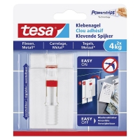 Tesa clous adhésifs ajustables pour carrelage et métal 4 kg (2 clous) 77767-00000-00 202299