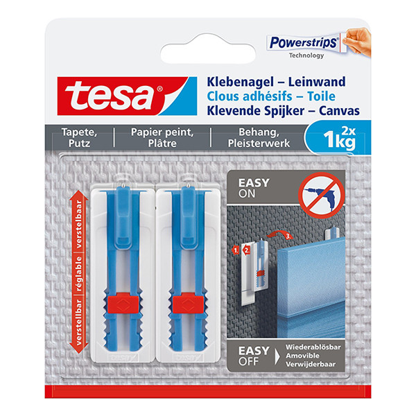 Tesa clous adhésifs pour surfaces sensibles 1 kg (2 pièces) 202376 - 1