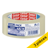 Tesa lot de 3 rubans adhésifs/d'emballage transparents 38 mm x 66 m (3 rouleaux)