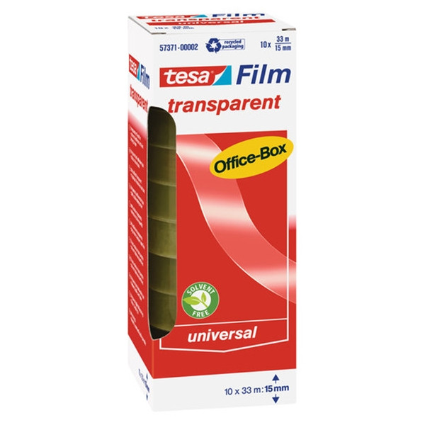 Tesa ruban adhésif transparent 15 mm x 33 m (10 rouleaux) 202287 - 1