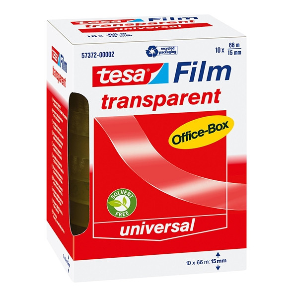 Tesa ruban adhésif transparent 15 mm x 66 m (10 rouleaux) 57372-00002-00 57372-00002-01 202288 - 1