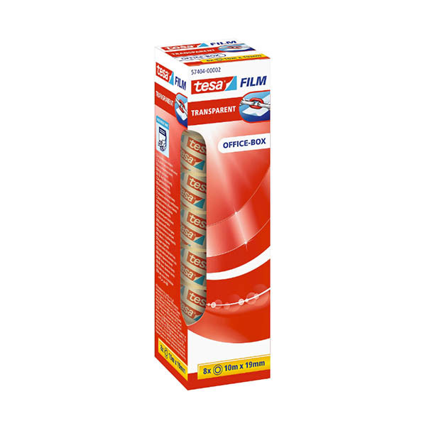 Tesa ruban adhésif transparent 19 mm x 10 m (8 rouleaux) 202421 - 1