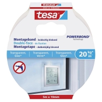 Tesa ruban de fixation double-face transparent 19 mm x 5 m 77741-00000-00 202317