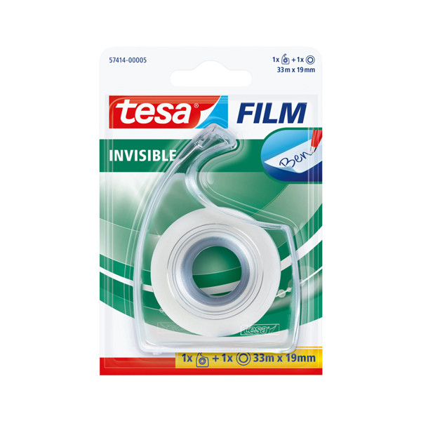 Tesa ruban invisible 19 mm x 33 m + dévidoir 57414 202371 - 1