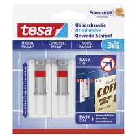 Tesa vis adhésives ajustables pour carrelage et métal 3 kg (2 vis) 77765-00000-00 202315
