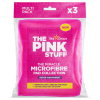 The Pink Stuff tampons de nettoyage absorbants en microfibre (3 pièces) - rose