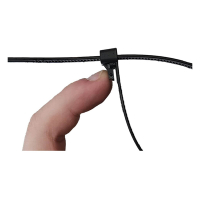 Tiewrap attache-câbles refermable - 200 x 4,8 mm (100 pièces) - noir 990.495 399547