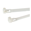 Tiewrap collier de serrage - 100 x 7,6 mm (100 pièces) - blanc 991.021 399551 - 2