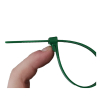 Tiewrap collier de serrage - 100 x 7,6 mm (100 pièces) - vert