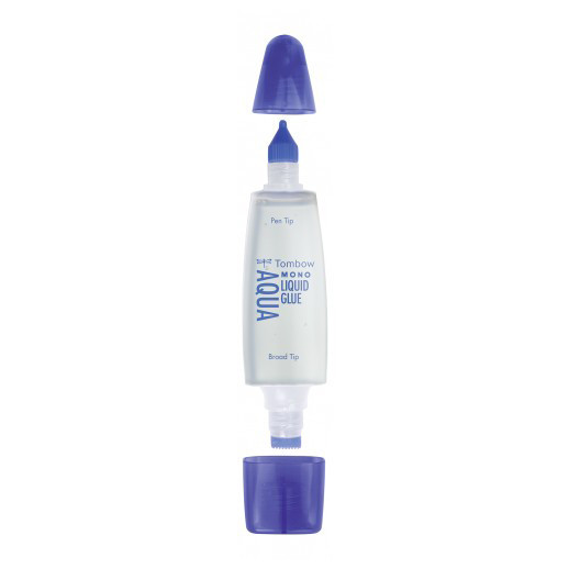 Tombow colle liquide avec deux pointes Aqua (50 ml) PT-WTC 241500 - 1