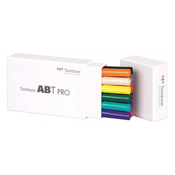 Tombow jeu de marqueurs ABT à base d’alcool couleurs de base (12 pièces) 19-ABTP-12P-1 241535 - 1
