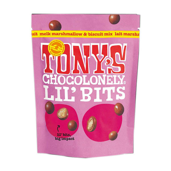 Tony's Chocolonely LiL'Bits Mélange de biscuits au lait et aux guimauves (150 grammes) 137158 - 1
