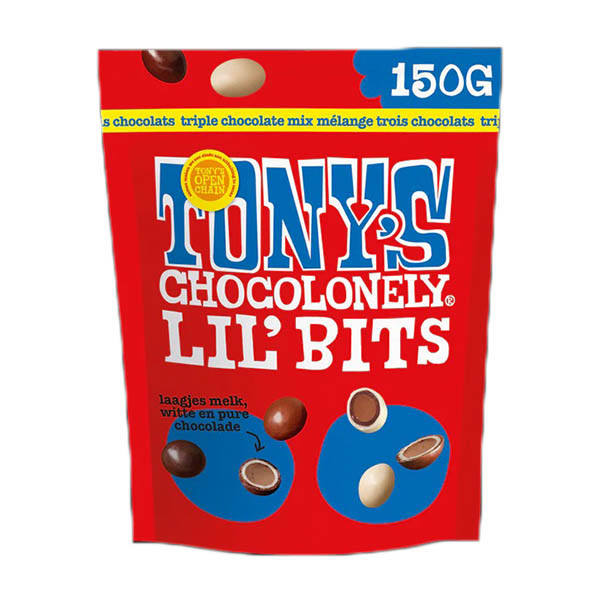 Tony's Chocolonely LiL'Bits Triple Chocolat (150 grammes) 137156 - 1