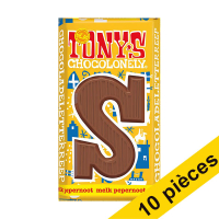 Offre: 10x Tony's Chocolonely lettre S en chocolat au lait au pain d'épices 180g