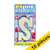 Offre: 10x Tony's Chocolonely lettre S en chocolat blanc au pain d'épices 180g