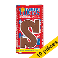 Offre : 10x Tony's Chocolonely lettre S en chocolat au lait 180g