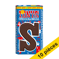 Offre : 10x Tony's Chocolonely lettre S en chocolat noir 90g